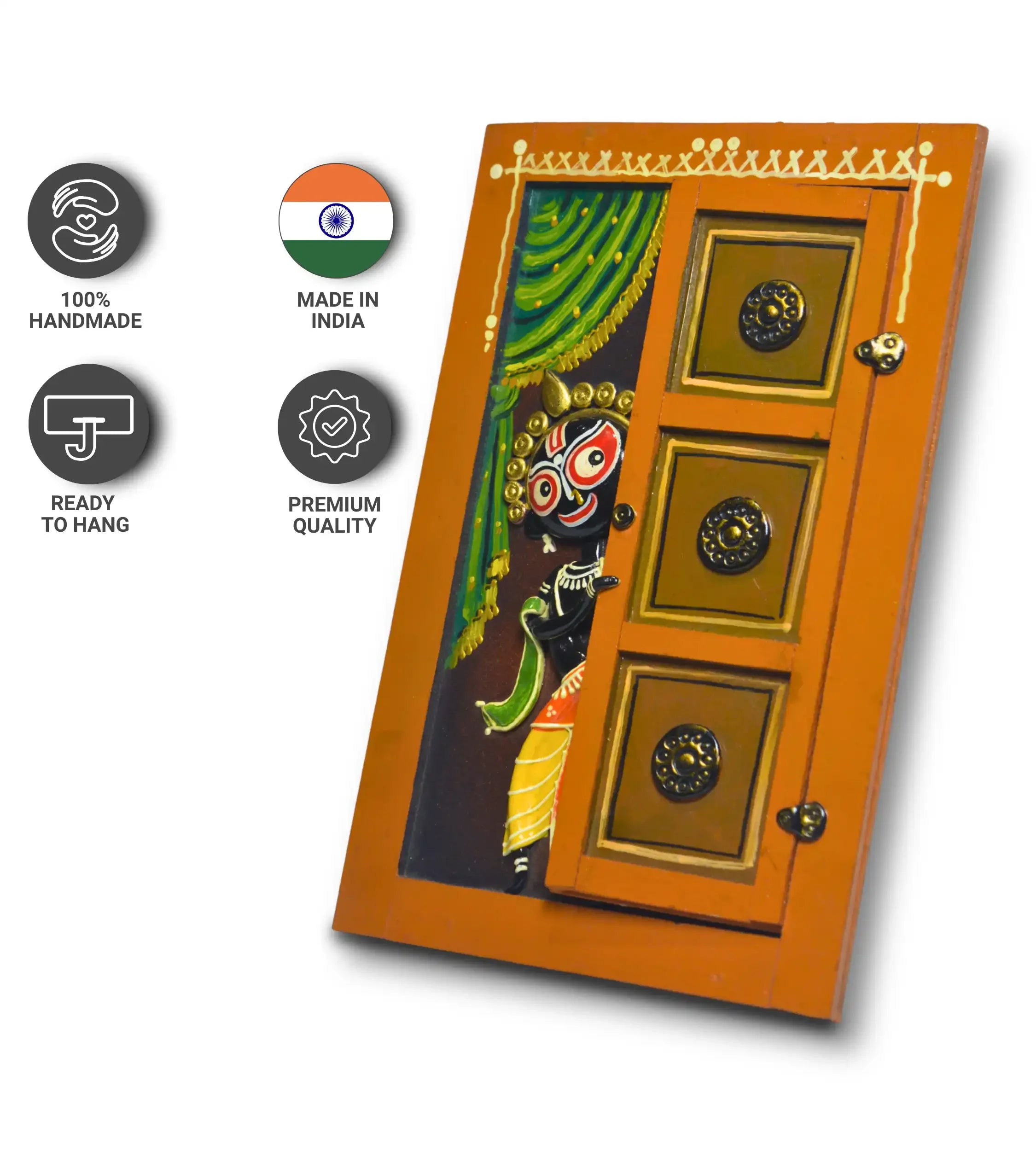 Nathkhat Jagannath – Handmade 3D Wall Hanging