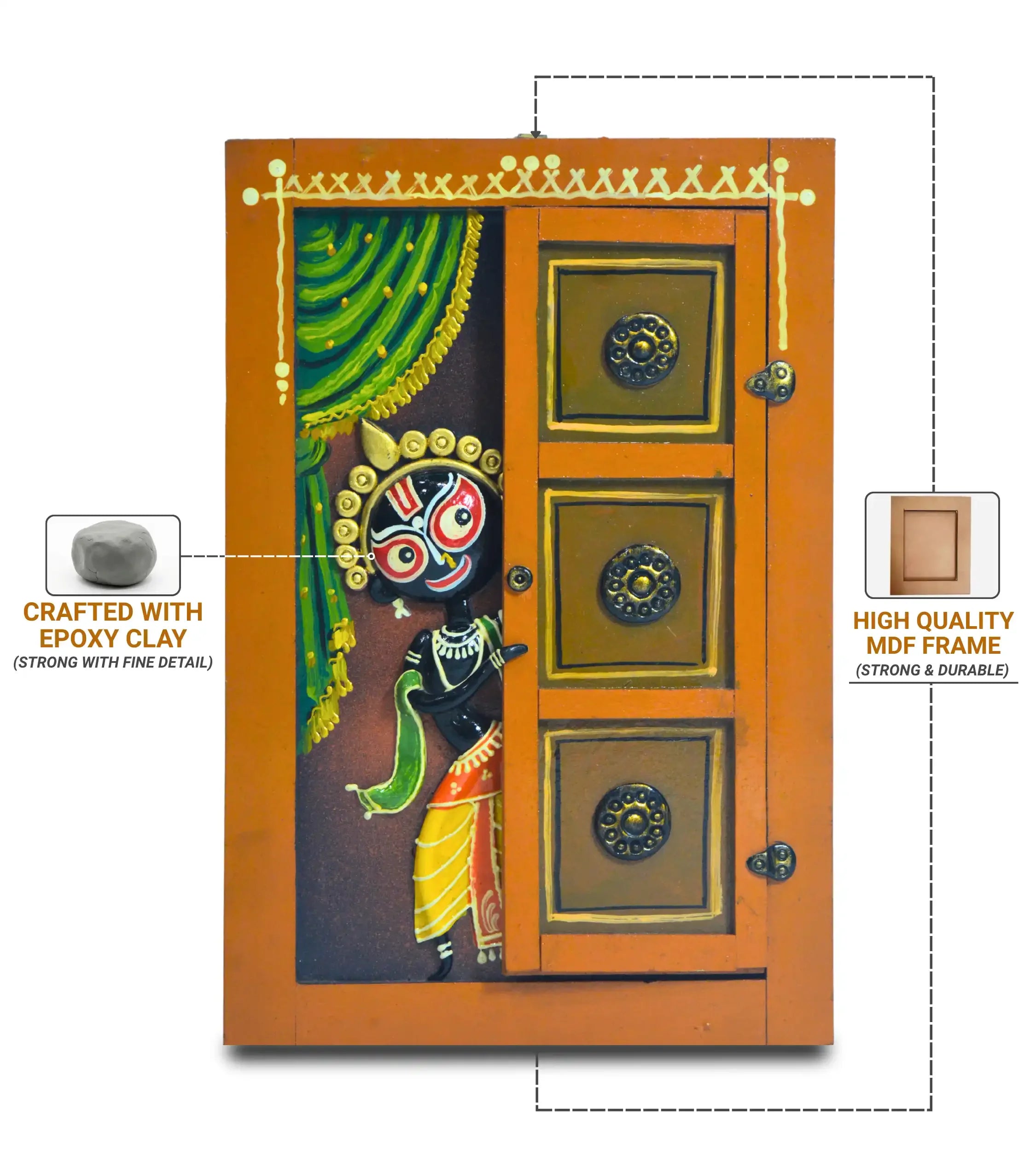 Nathkhat Jagannath – Handmade 3D Wall Hanging